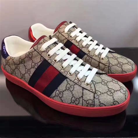 gucci canvas shoes mens|gucci canvas sneakers.